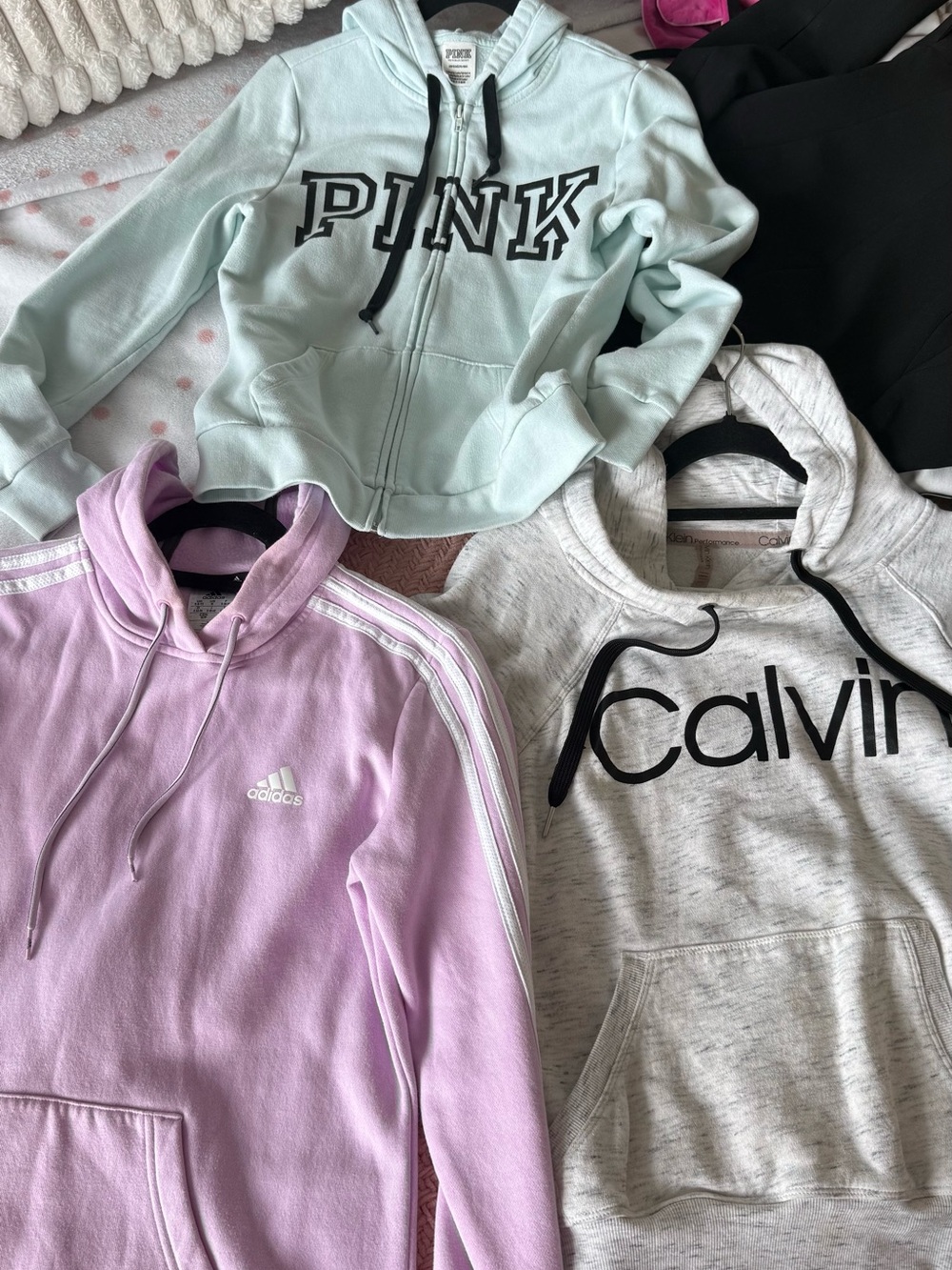 3 hoodies: all size Small (never worn)